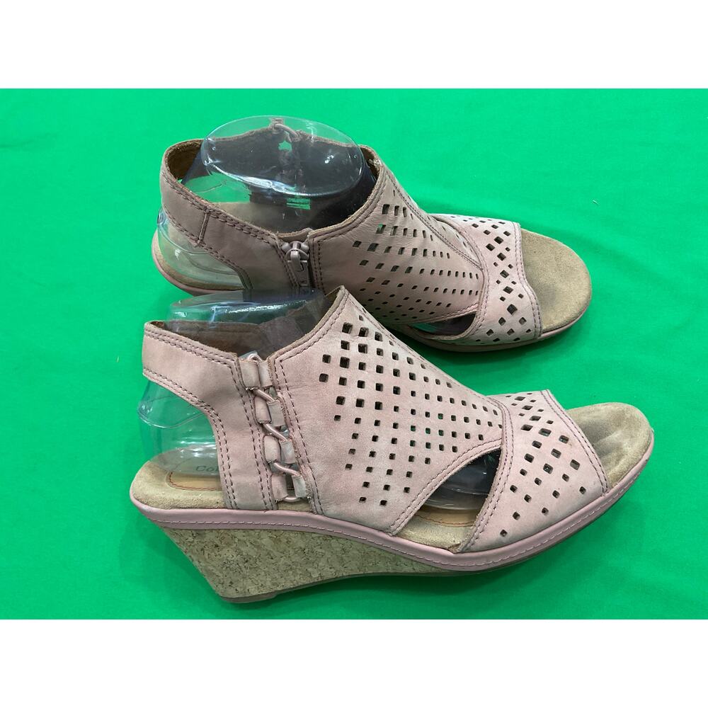Cobb Hill Women's Blush Janna Side Bungee Wedge Sandal size 9.5